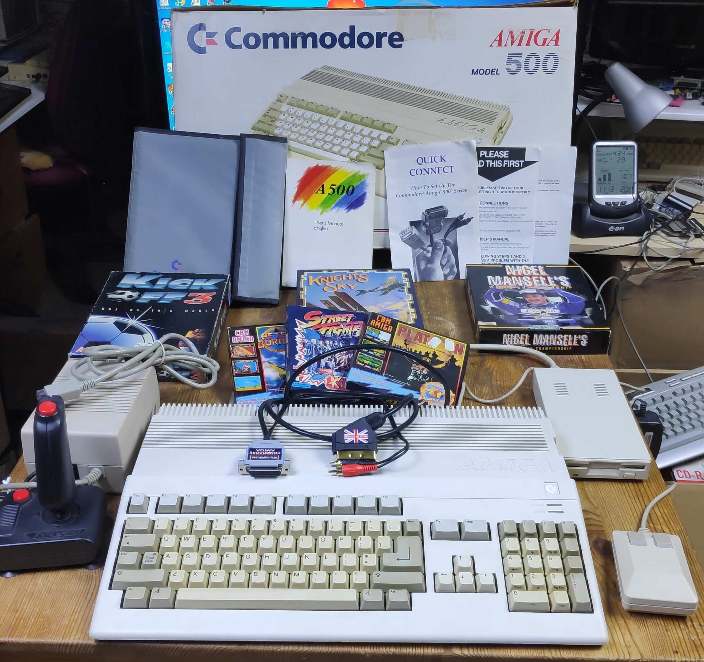 Commodore Amiga 500 Pistorm Boxed with 128Mb Ram 4Gb Hard Disk