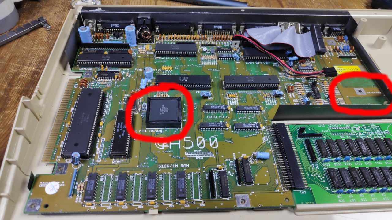 Commodore Amiga 500 1Mb Chip Ram Mod - RetroNerd
