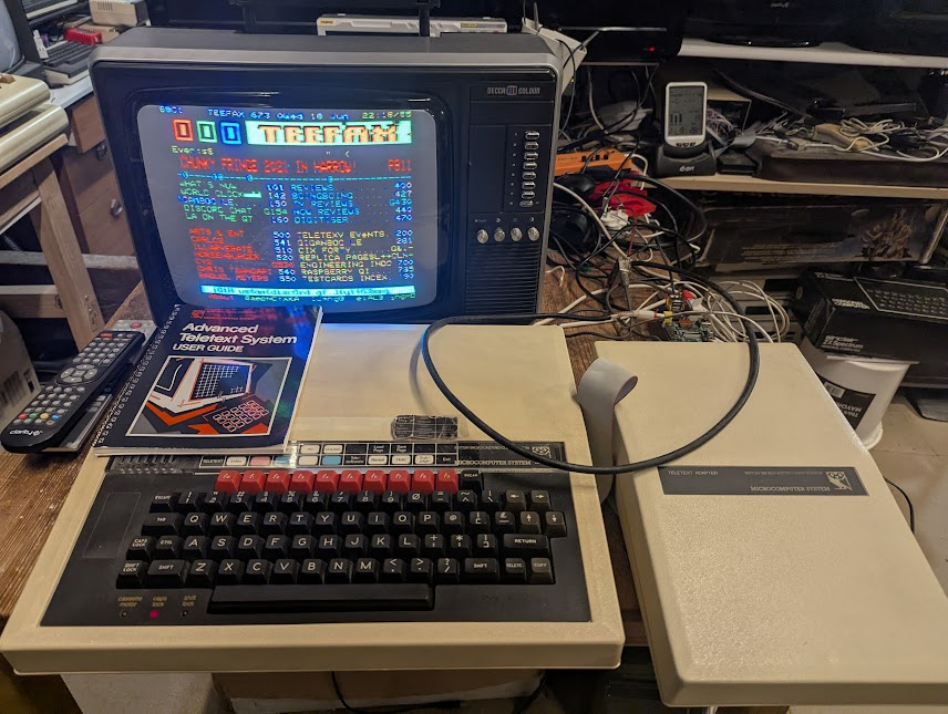 Raspberry Pi Teletext Service with BBC Teletext Adapter